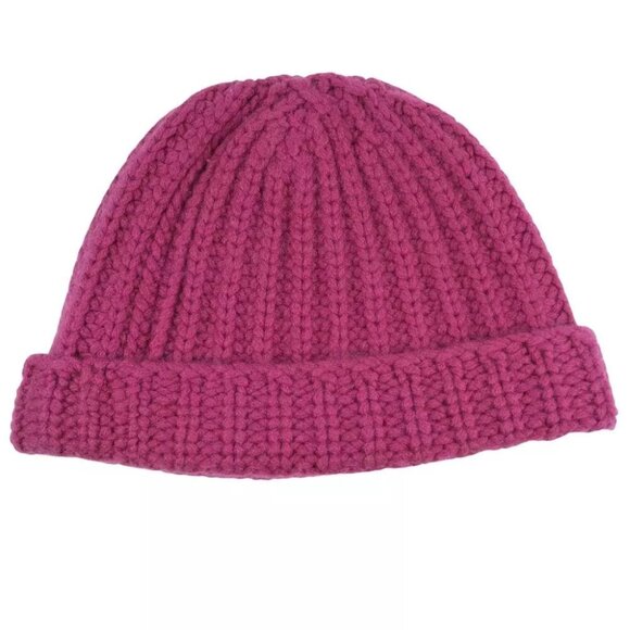 HERMES Knit cap pink wool unisex - Picture 1 of 5